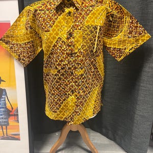 Kids Boys   10-12 African Print shirt with African kids outfit, Ankara Shirt, African Baby Boy outfit, Toddler African clothing.