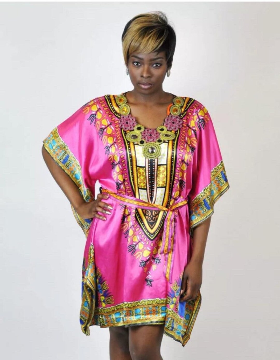 Chiffon Dashiki Traditional Loose Dress main image 0