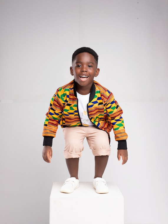 Blouson aviateur unisexe pour enfants imprime Ankara Blouson aviateur imprime africain cadeau pour enfants veste pour enfants Etsy France
