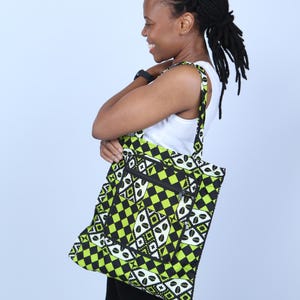 Convertible Ankara Print Shoulder Bag/ Wax Fabric Material Shoulder Bag/ Handmade African Tote Style /Two Handle Shoulder Bag
