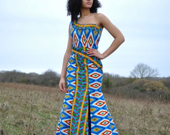 African Print Prom dress