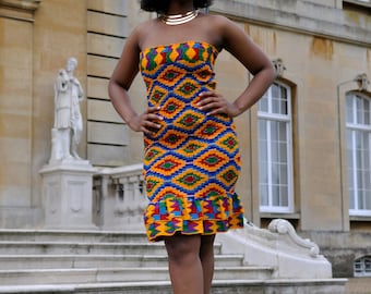 Kente Print Body-con dress | kente dress | African bodycon dress