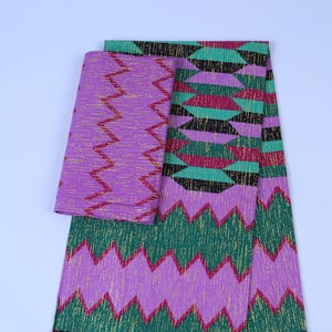 6 yards African print Ankara fabric with different design and colour  Ankara Fabric/ African Wax Fabric/ Cotton Wax Fabric
