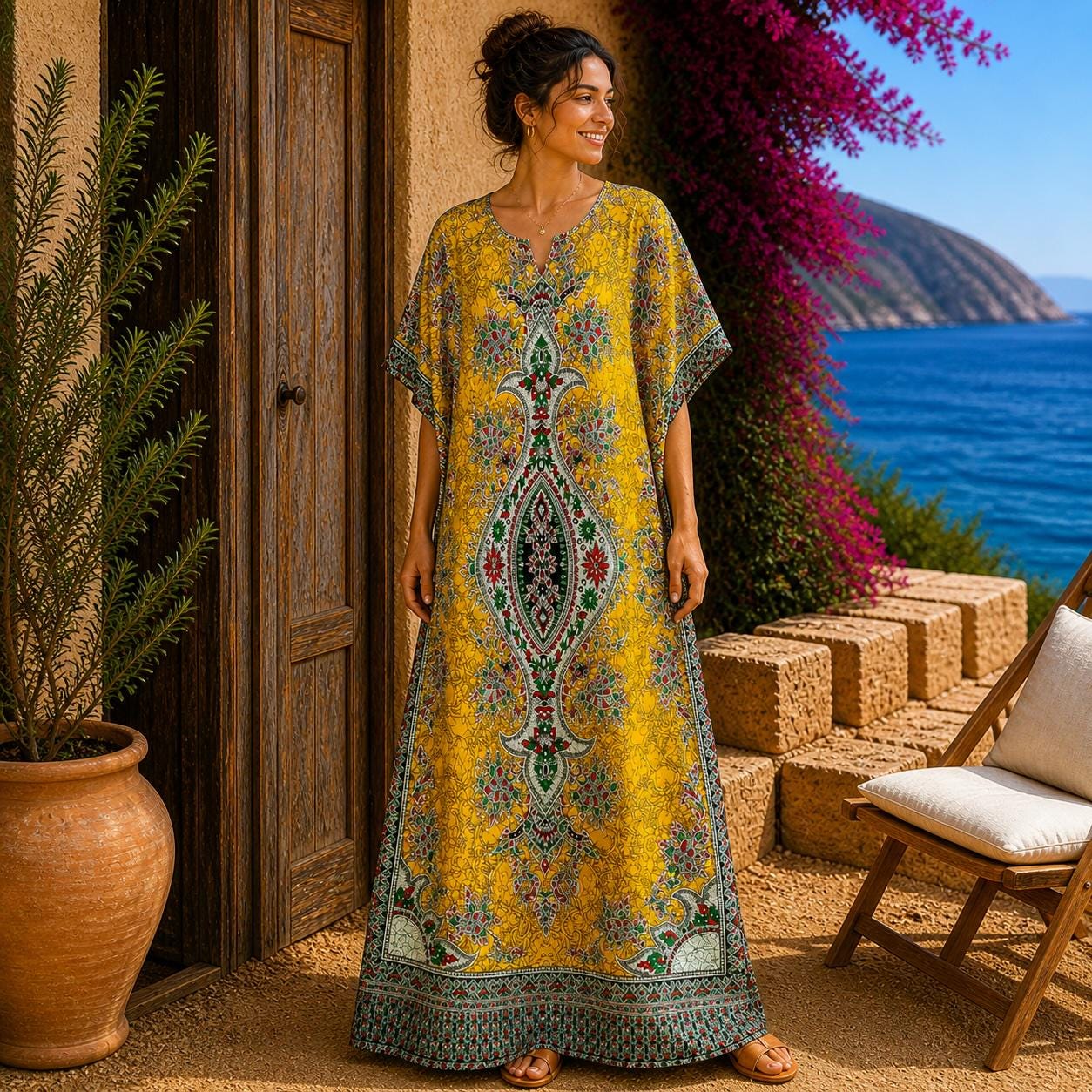 beach dresses 2024 African Kaftan Boubou | Lounge Dresses