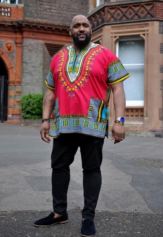Pink Unisex Dashiki Shirt - Etsy