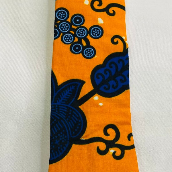 African Print Ankara Long Tie and Pocket Square/ Kente print long tie/gift ideas