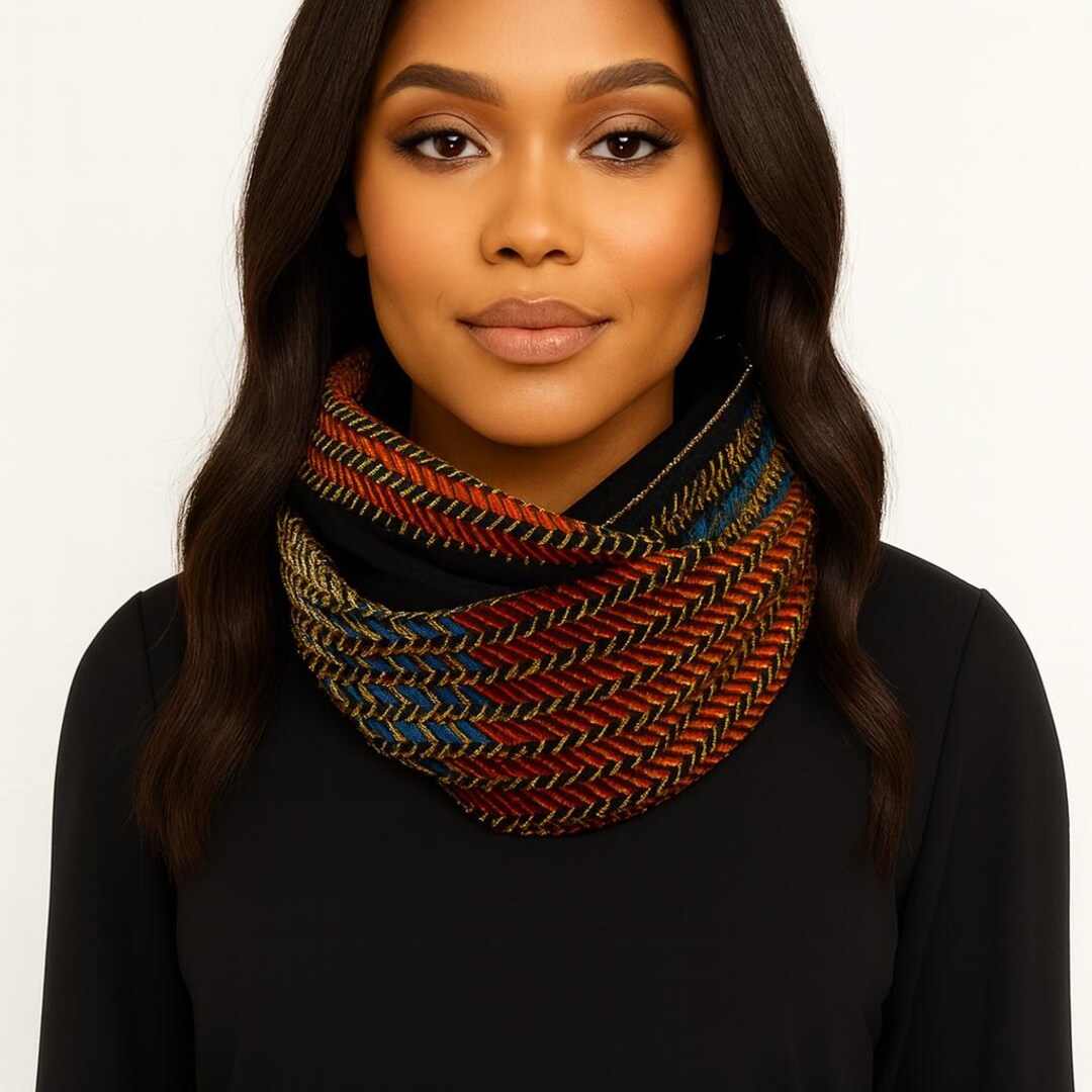 Single Loop Unisex African Print Versatile Infinity Neck Scarf - Etsy
