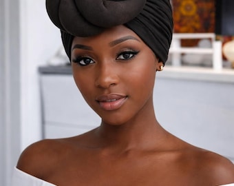 Auto Gele Headwrap for Women, Pre Tied African Turban, Ready to Wear Gele, Elegant Occasion Headwear, African Headscarf Gift
