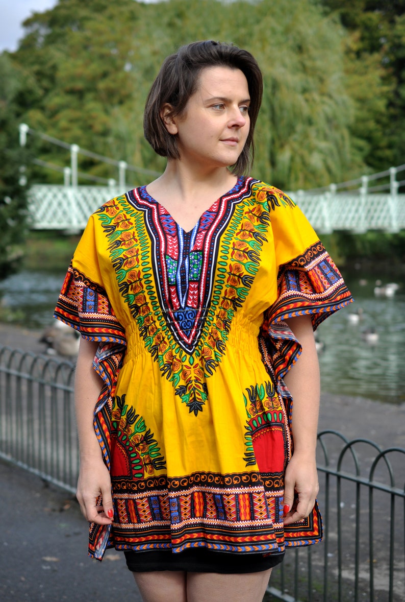 One Size Kaftan Dashiki Dress African House Dress Dashiki Print Long ...