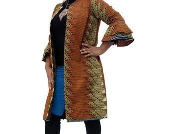 African print Trench Coat | women’s trench coat | African print coat | Women’s coat