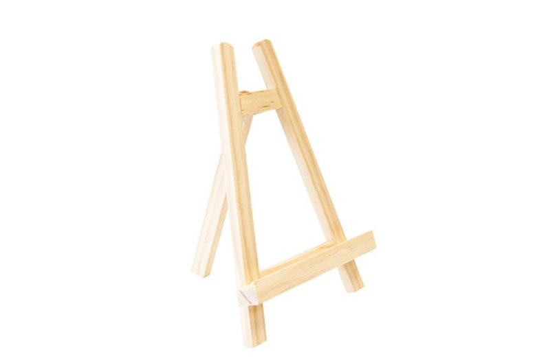 Mini wooden easel, wooden stand, 18 x 12 x 4 cm image 2