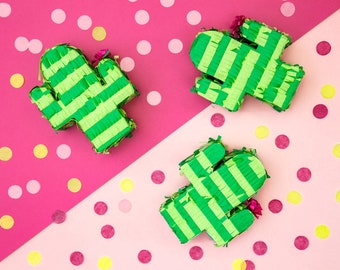 Mini Piñata - Kaktus, 9,5 x 11,5 x 3,5 cm