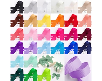 Grosgrain grosgrain ribbon in many colors and thicknesses, rolled