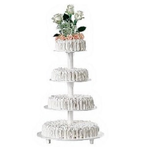 4-tier cake stand made of plastic