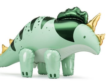 Folienluftballon Triceratops, 101 x 60.5cm, grün