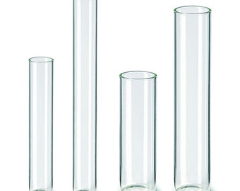 10 flat bottom test tubes