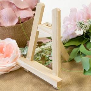 Mini wooden easel, wooden stand, 18 x 12 x 4 cm image 1