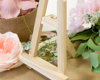 Mini wooden easel, wooden stand, 18 x 12 x 4 cm