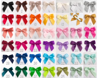 Satin ribbon bows with adhesive pad 5 cm