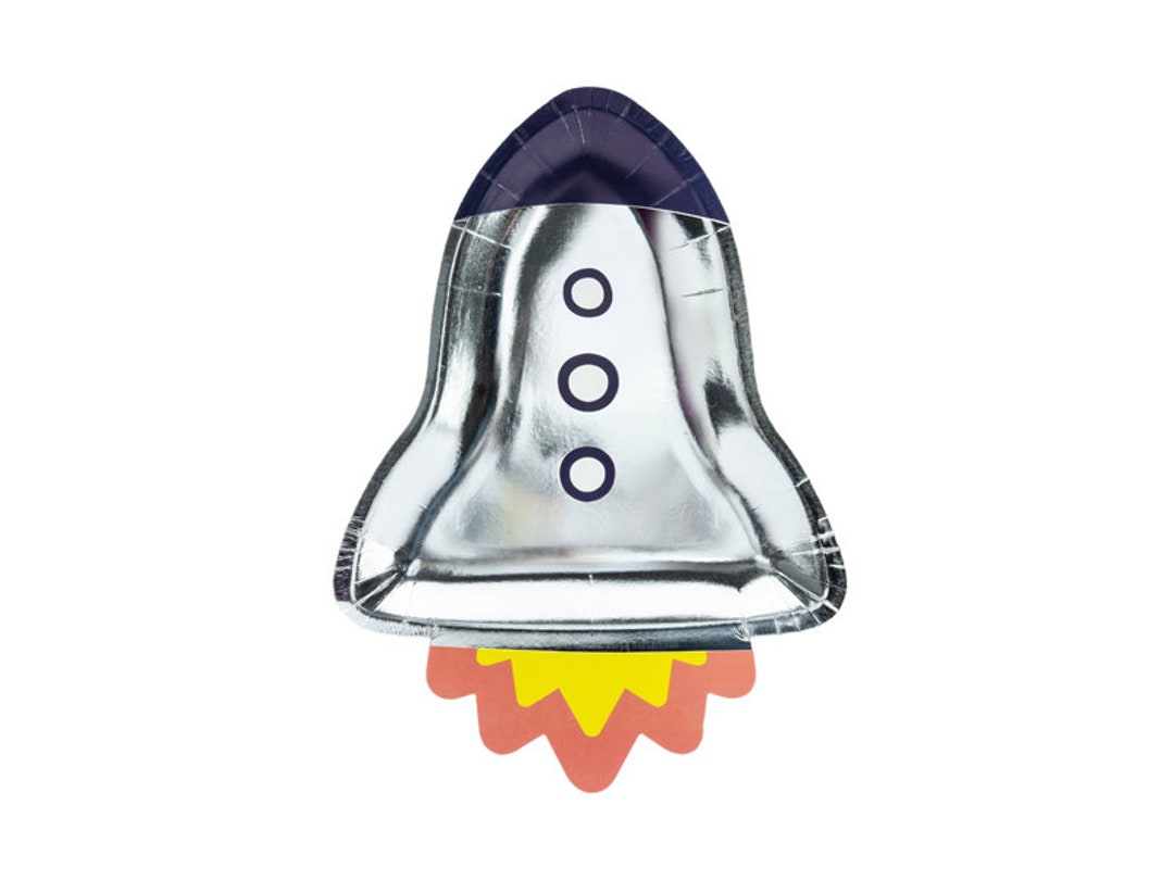 Paper R9cket Paper Plate Rocket 21.5 X 29.5 Cm (6 Pieces) - Etsy