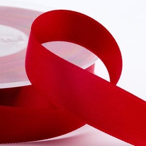 Double satin ribbon in many colors and thicknesses, sold by the roll image 7