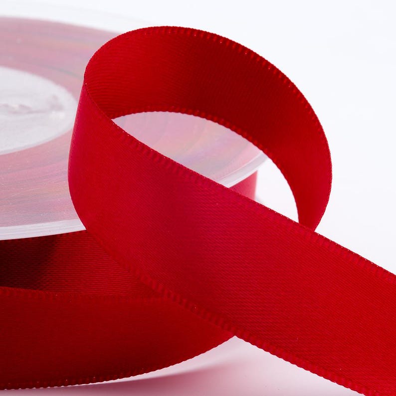 Double satin ribbon in many colors and thicknesses, sold by the roll image 7