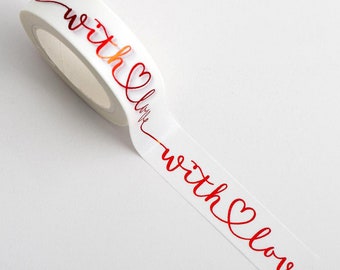 Washi Tape LOVE 15 mm x 10 m Rolle
