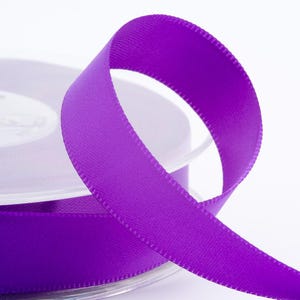 Double satin ribbon in many colors and thicknesses, sold by the roll image 16
