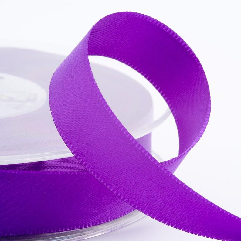 Double satin ribbon in many colors and thicknesses, sold by the roll image 16