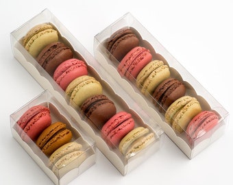 10 Schachteln für Macaron oder Kleingebäck verschiedene Größen