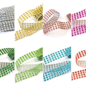 Strassband 4-reihig 2 cm x 1,8 m