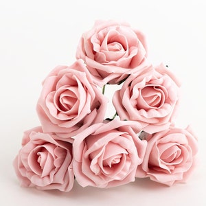 Foam Rosen Schaumstoff Rosen 5 cm, Bund mit 6 Stück Bild 7