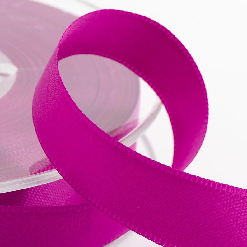 Double satin ribbon in many colors and thicknesses, sold by the roll image 13