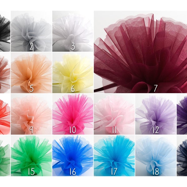 Tüllkreise Organza (50 Stück) 24 cm