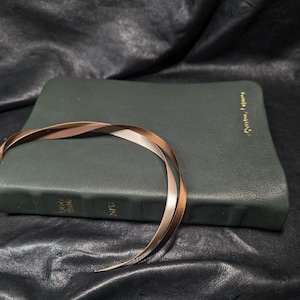 Biblia - Reencuadernación en cuero - Personalizada - Forro de piel de cordero imagen 11