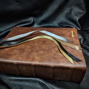 Custom Goat or Cow and Lamb- You Pick The Exact New Bible Translation Of Your Choice (King James, NKJV, NASB, NIV, Etc)