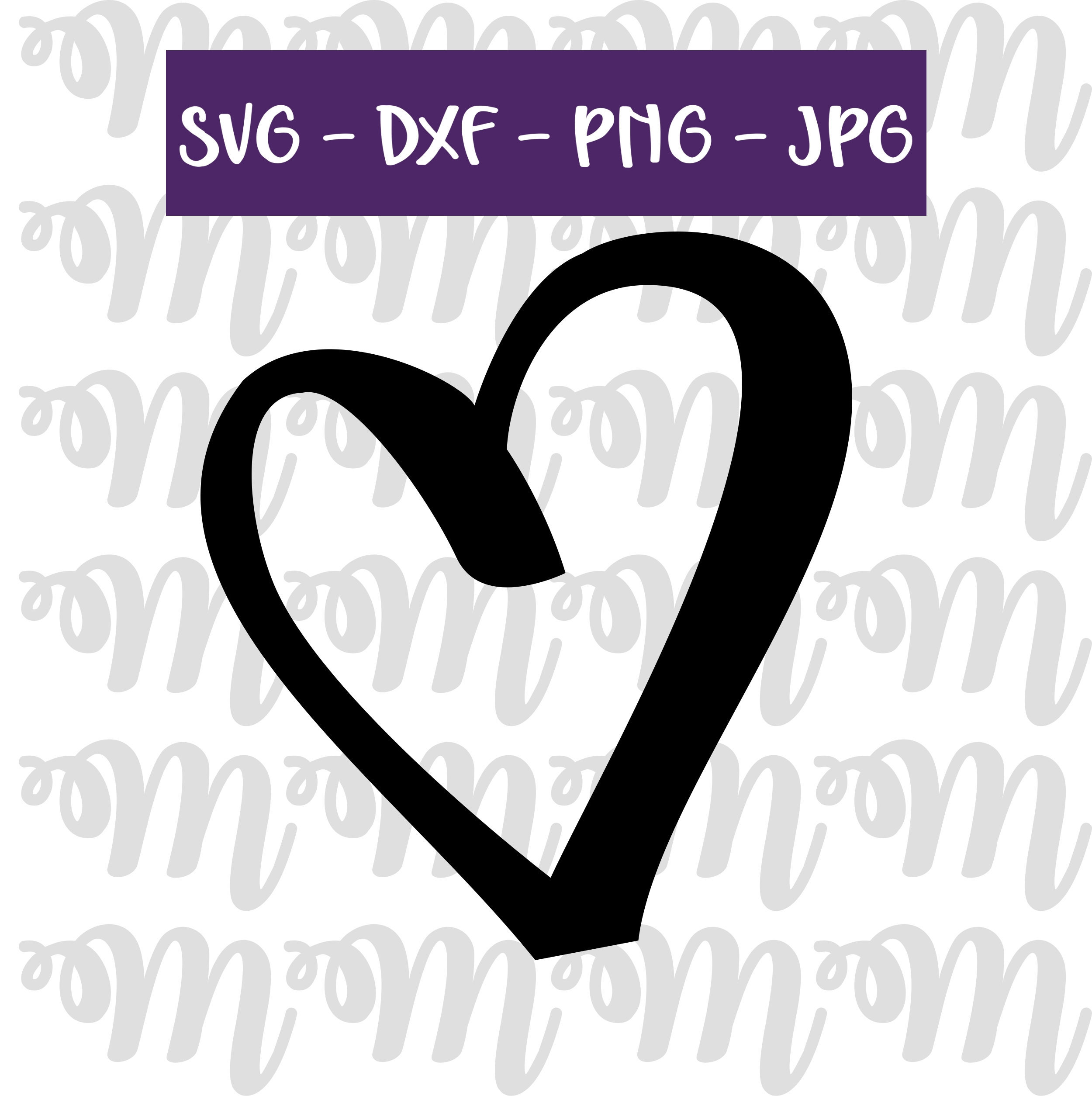 Love Heart Valentines Day SVG file instant download svg png jpg file for cricut silhouette brother vinyl cutting machines printable download