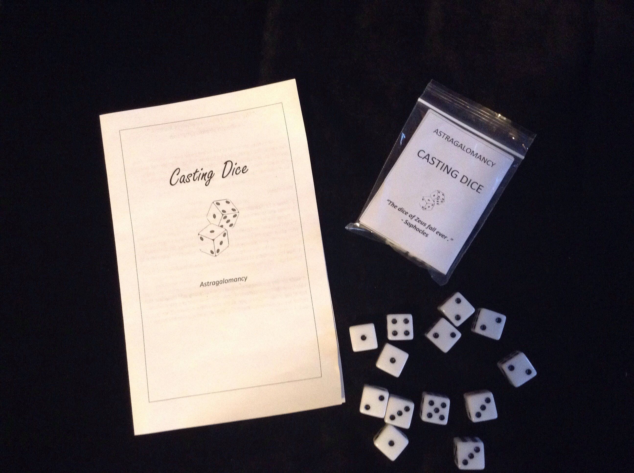 Dice Casting Astragalomancy Divination Kit Etsy