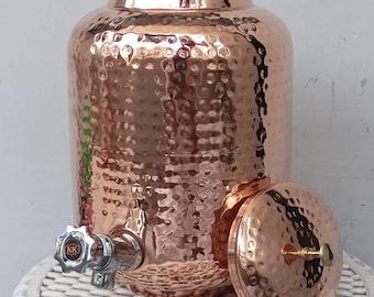 銅製水差し - 1.2L | タムラジャルを作る | アーユルヴェーダ浄水