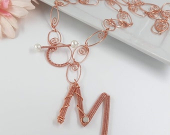 Collar inicial L en estilo de los años 90, collar personalizado, regalo de San Valentín para ella, colgante de letras de gran tamaño