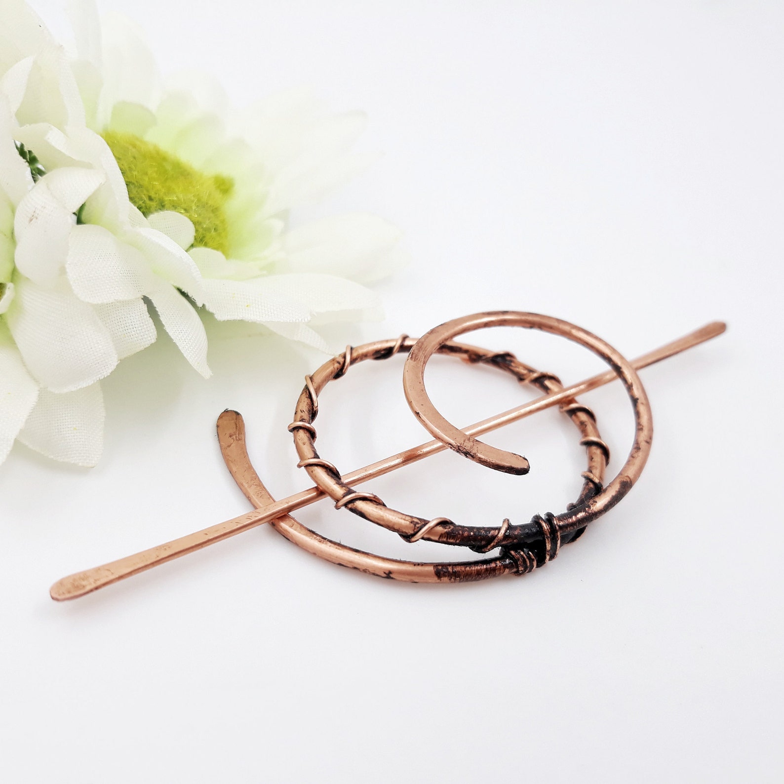 Tiny Hair Clip for Thin or Fine Hair Small Copper Brass or Etsy