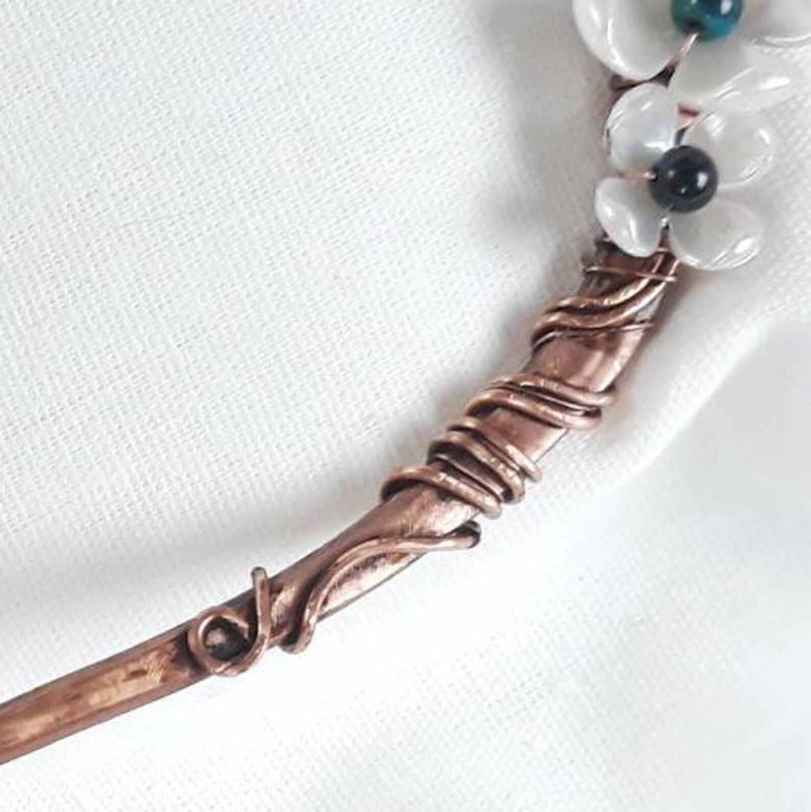 Floral Hair Sticks Bun Holder Decorative Hair Pin for Long Etsy