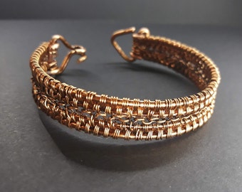Bracelet en cuivre pour hommes, chaîne en cuivre massif