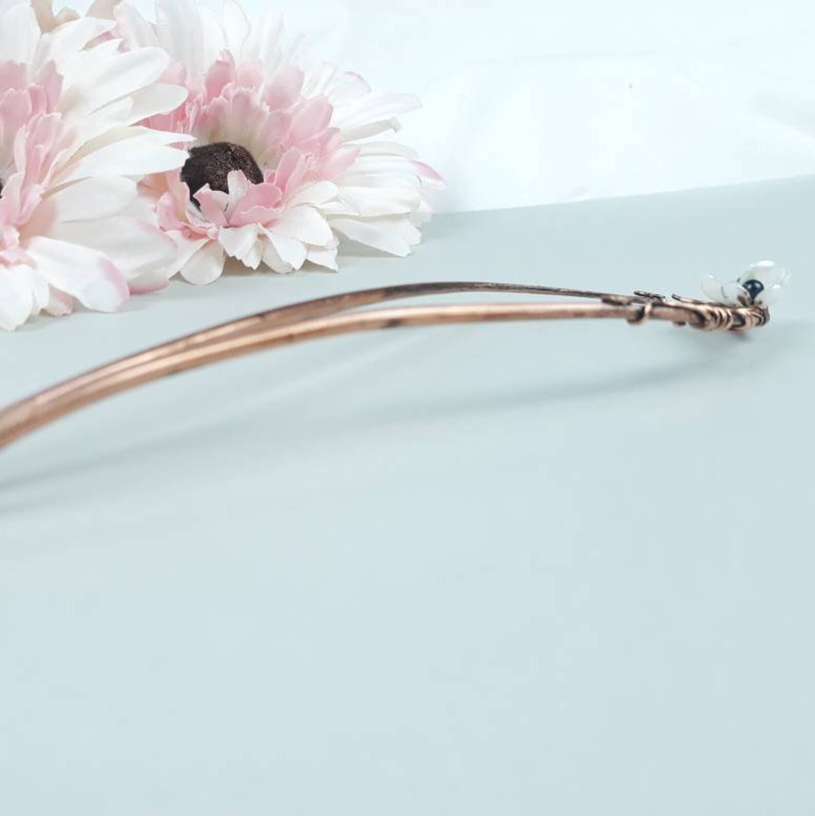 Floral Hair Sticks Bun Holder Decorative Hair Pin for Long Etsy