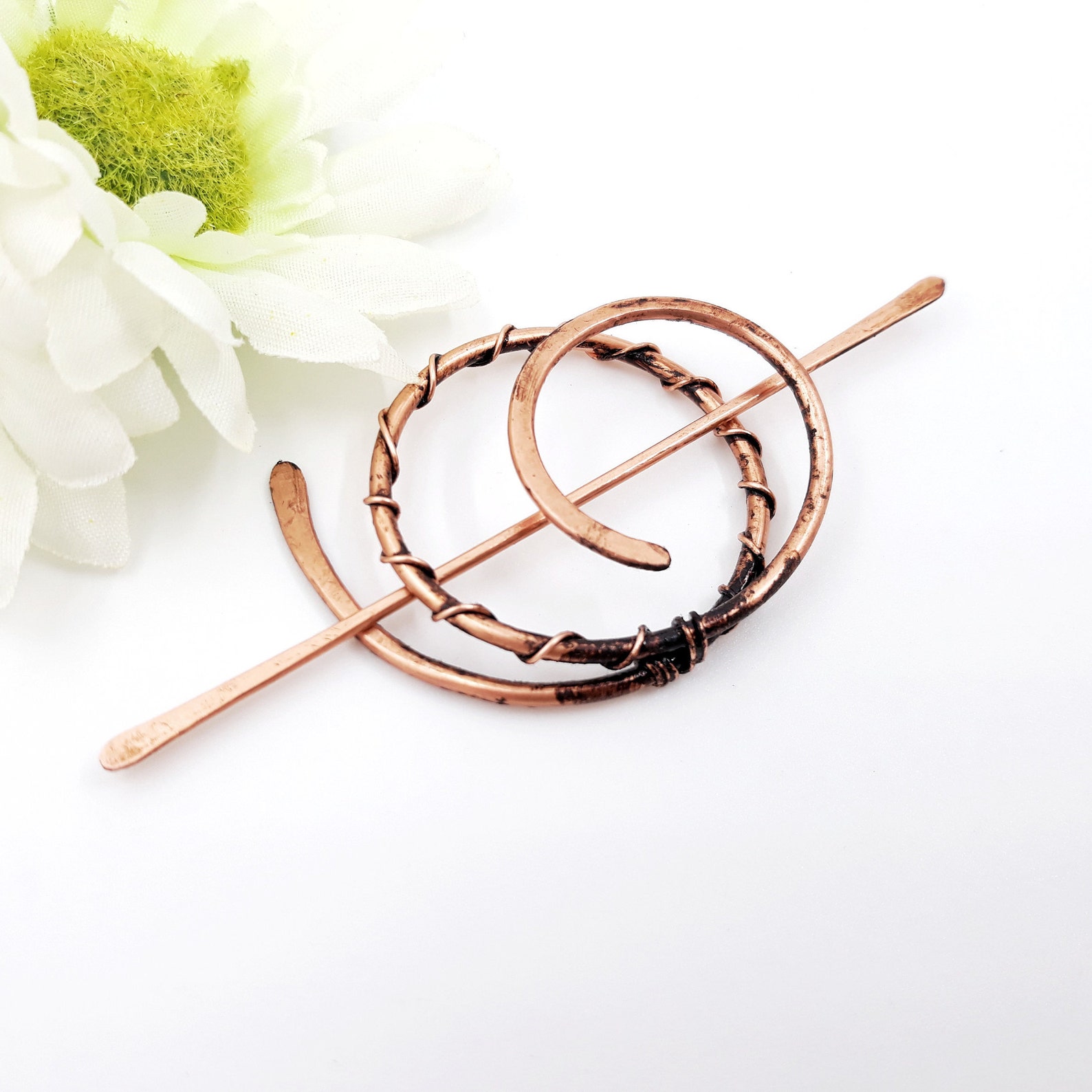 Tiny Hair Clip for Thin or Fine Hair Small Copper Brass or Etsy