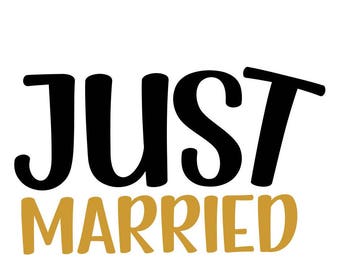 Just married png | Etsy