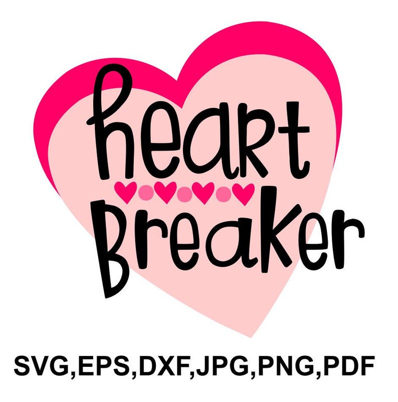Download Heart breaker SVG file heart cameo files love design SVG ...