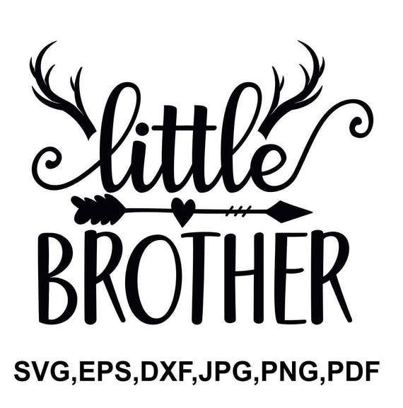 Download Little brother SVG file brother hunting saying little | Etsy