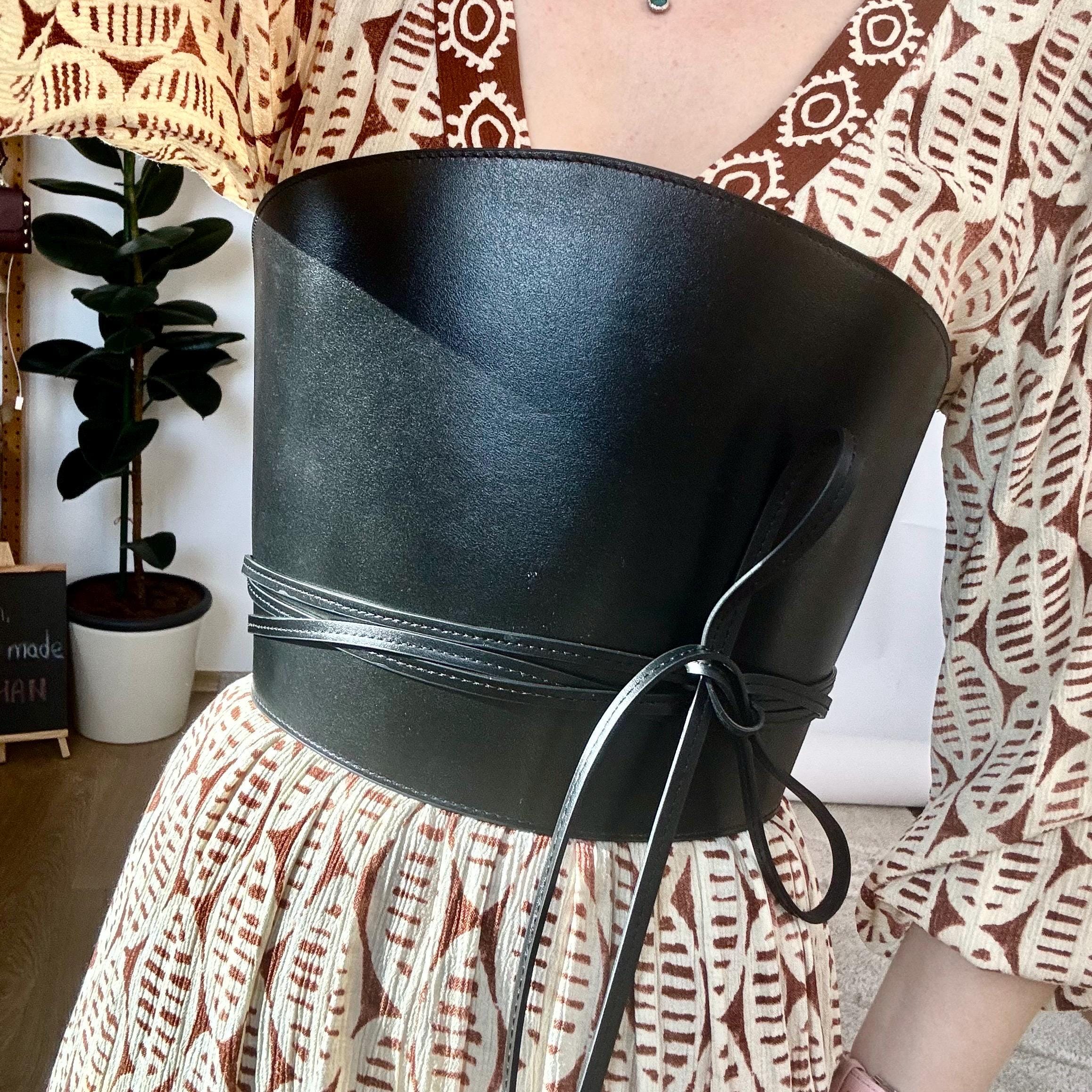 Frankie Morello Black Patent Leather Thick Stretch Belt with Bow Size Small Willow Double Buckle Leather Belt - Black – The Frankie Shop main image 3