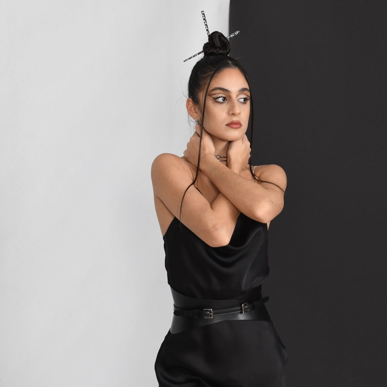 XXS5XL Black Leather Belt Autumn Wide Belt Wrap Leather Etsy